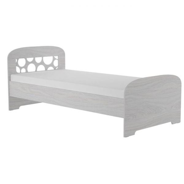 Кровать односпальная «Омега 16», 800 ? 1900 мм, ЛДСП, цвет ясень анкор светлый