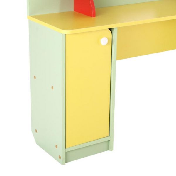 Парикмахерская 1200х320х1150 салатовый/жёлтый/красный