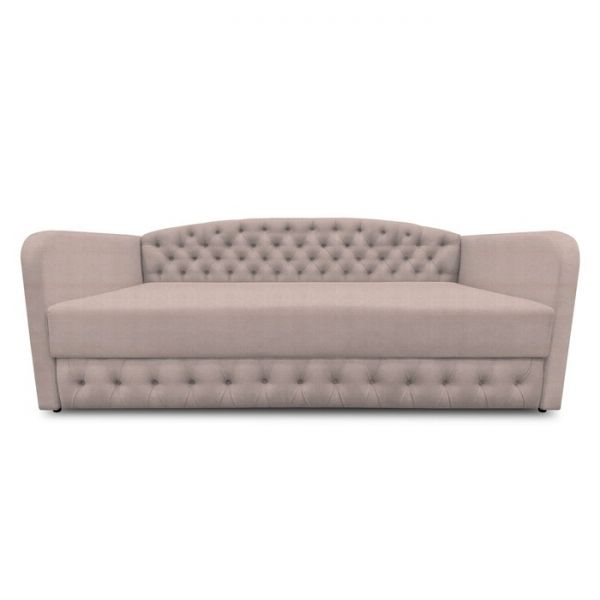 Диван-кровать с каретной стяжкой «Гарвард 2», велюр, цвет shaggy wine