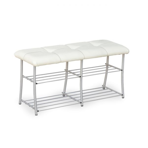 Обувница МС-7, 1020x350x500, Белое золото/Крем