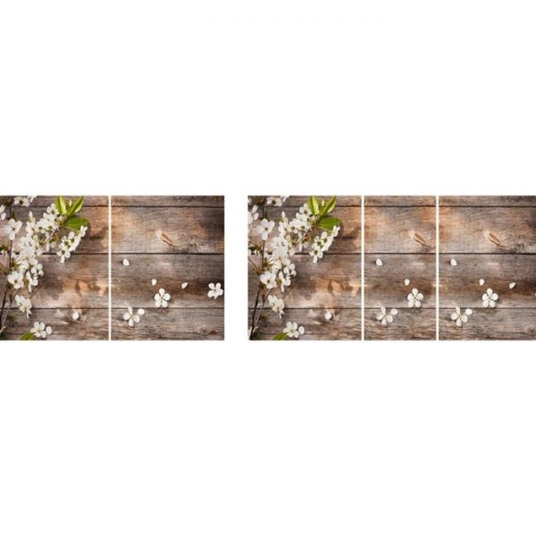 Стол "Грация" нераздвижной 1,1 м, покрытие стекло, механизм бабочка, белёный дуб