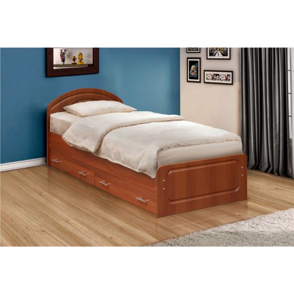 Кровать с ящиками «Венеция 1», 800 ? 1900 мм, цвет итальянский орех