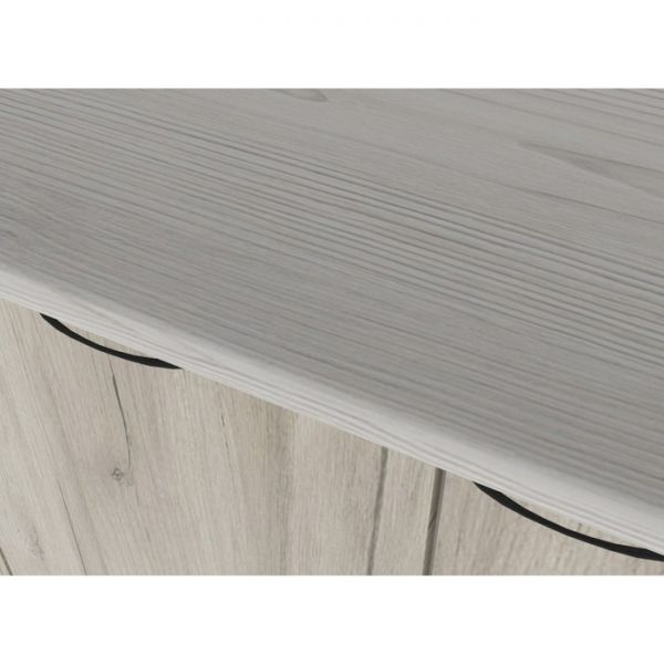 Кухонный гарнитур Лидия стандарт 1600х600 Белый/Сосна/Капри, Бетон темный