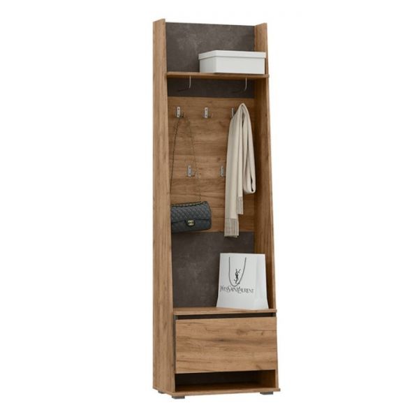 Прихожая Соренто, 600х354х2006, Дуб крафт/Бетон темный