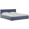 Кровать Синди, 1800х2000, ортопедическое осн+ПМ, Мазерати 21/Серо-синий