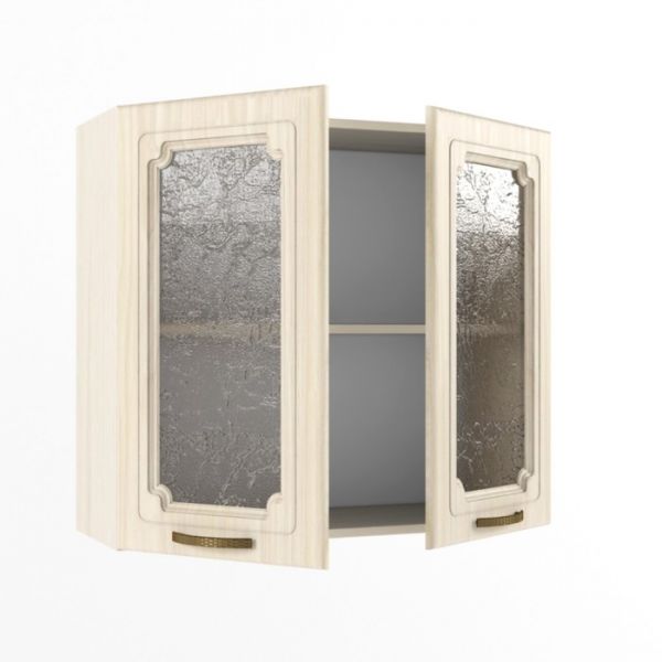 Шкаф навесной со стеклом Премьера, 300х800х720, Грецкий орех