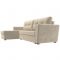 Угловой диван «Амстердам лайт», еврокнижка, правый угол, микровельвет, цвет бежевый