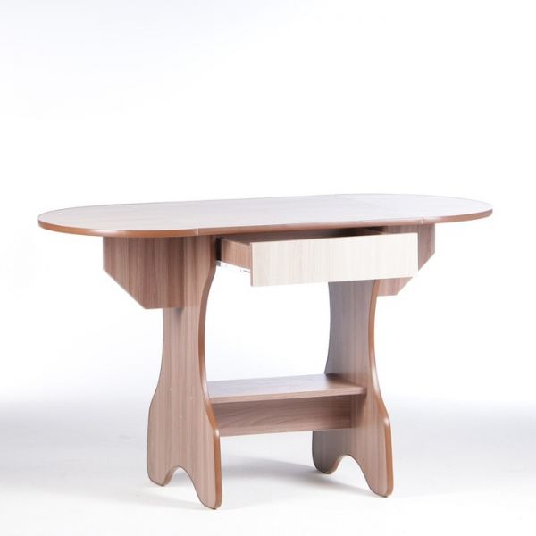 Стол обеденный Эко, 620/1235х600х750, Ясень шимо темный/Ясень шимо светлый