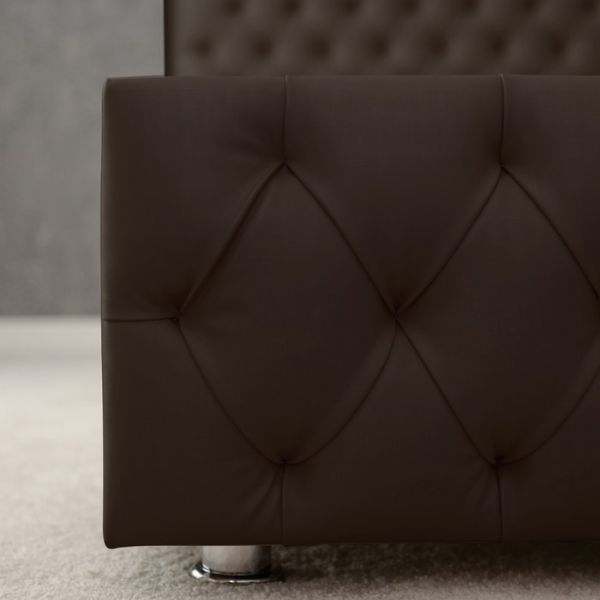 Кровать «Купол тысячелетия 2016» без ПМ, 140х200 см, встроенное основание, цвет коричневый