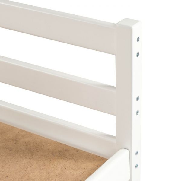 Кровать Сева, спальное место 1600х800, цвет Белый, Массив Берёзы