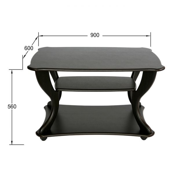 Стол журнальный «Маэстро», сж-02, 900 ? 600 ? 560 мм, цвет дуб / венге