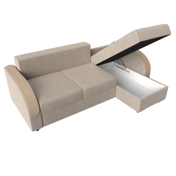 Угловой диван «Дарси», механизм еврокнижка, рогожка, цвет корфу 02