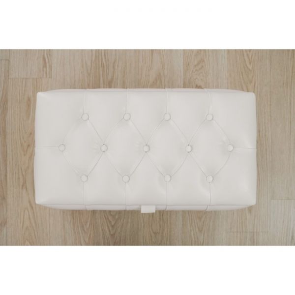 Прямоугольный пуф «Алеро», 800 ? 430 ? 410 мм, цвет взбитые сливки