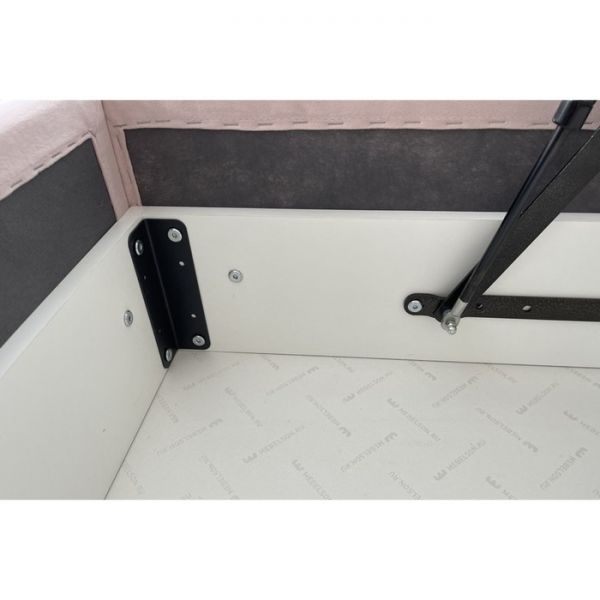 Софа с ортопедом + ПМ Бест 900х2000 нежно-розовый (велюр)