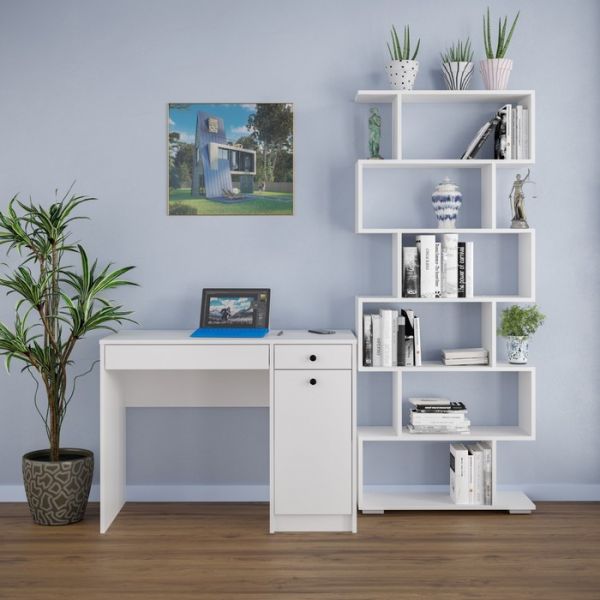 Стол письменный Найс, 1000х500х750, Белый