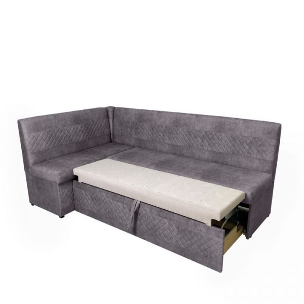 Кухонный уголок «Фантазия», левый угол, цвет эмилия грей