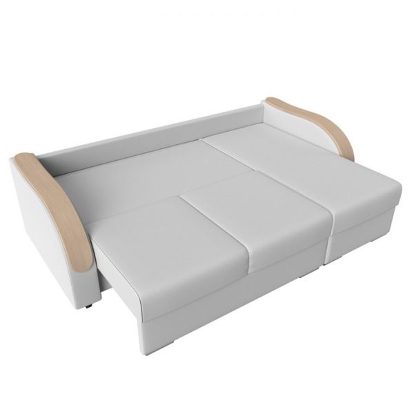 Угловой диван «Дарси», механизм еврокнижка, экокожа, цвет бежевый