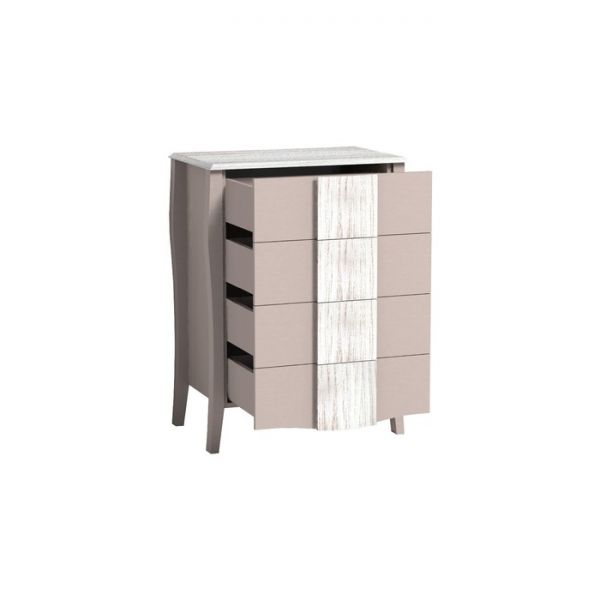 Комод Brownie 45, 730 ? 471 ? 959 мм, цвет мокко / белый