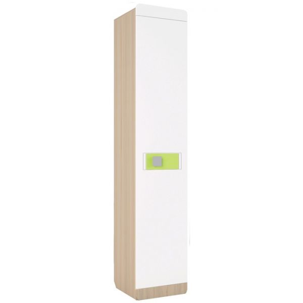 Пенал «Стиль 5.1», левый, 400 ? 416 ? 2040 мм, цвет туя светлая / лайм