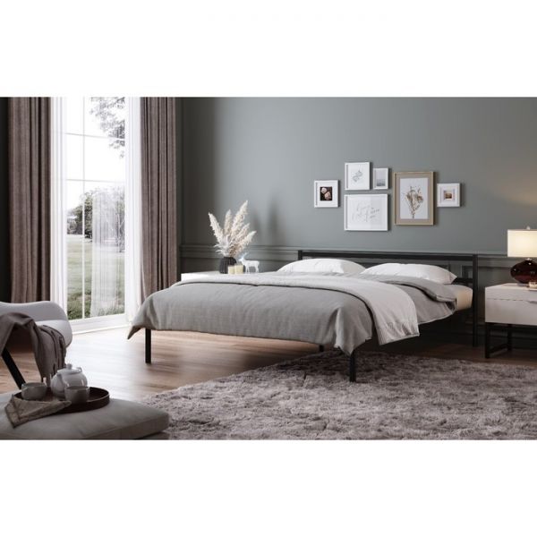 Кровать разборная металлическая Мета 800х2000 черная