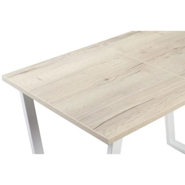 Стол АТЛАНТ-02 1200/1700*800х750 Галифакс белый/Опора АТЛАНТ-Белый глянец