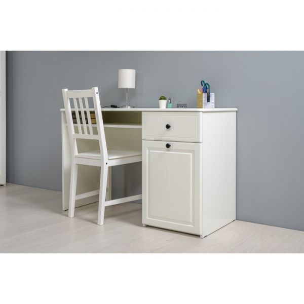 Стол письменный Роуз 12.148, 1190х517х763, Белый/ Ясень ваниль