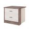 Тумба прикроватная «Николь», 466 ? 420 ? 416 мм, 2 ящика, цвет ясень шимо светлый / тёмный