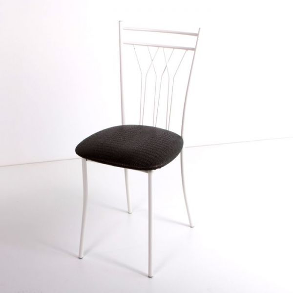 Стул на металлокаркасе Премьер СТ белый/шоколадный