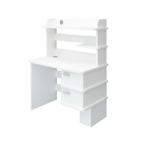 Стол с надстройкой, 1200 ? 600 ? 1410 мм, цвет белый жемчуг