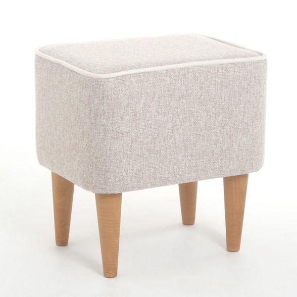 Пуф "Одос" рогожка Neptune бежевый