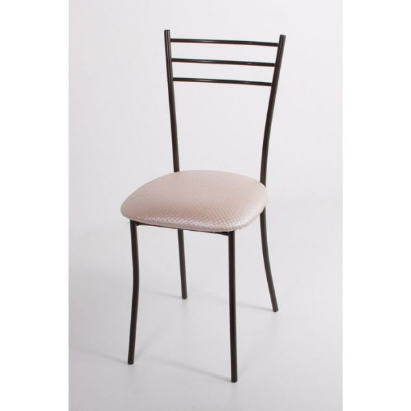 Стул на металлокаркасе Хлоя СТ коричневый/фисташковый