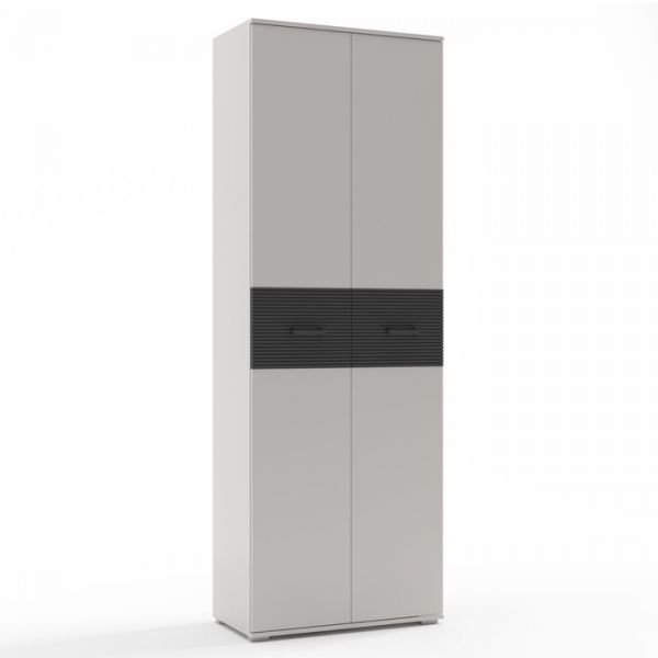 Шкаф многоцелевого назначения Сити-32 1950х800х414 Сосна карелия /Черный Глянец