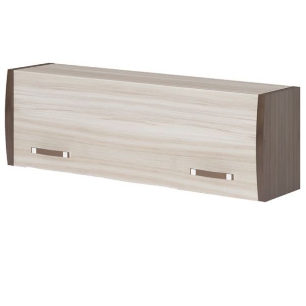 Полка навесная с фасадом ПФД, 1000 ? 290 ? 320 мм, цвет нельсон / белый