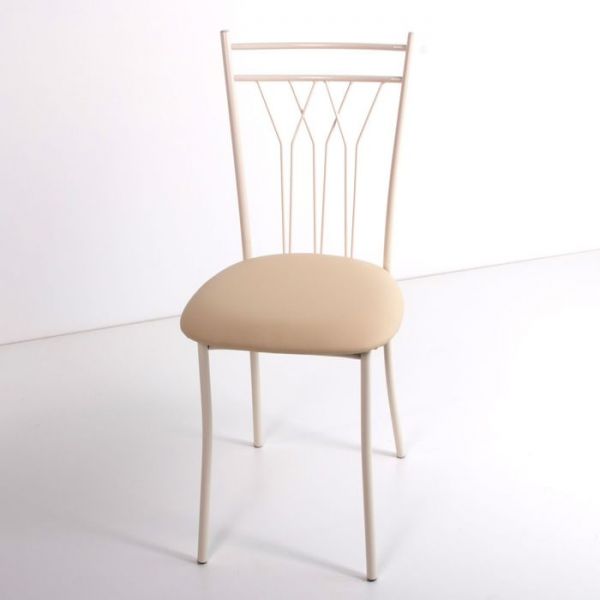 Стул на металлокаркасе Премьер СТ бежевый/фисташковый