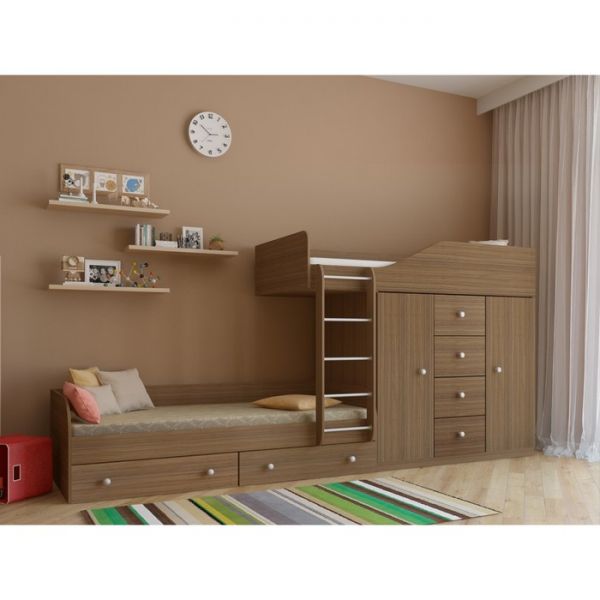 Детский комплекс «Астра 6», цвет дуб шамони/дуб шамони