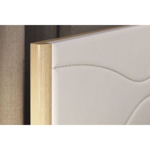 Кровать Зара комфорт с ортопедом 1400х2000 дуб сонома/белый