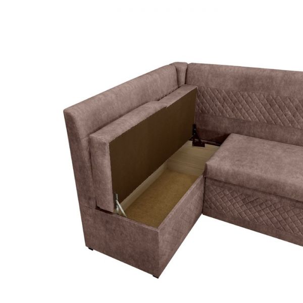 Кухонный уголок «Фантазия», левый угол, цвет эмилия дарк браун