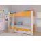 Детская двухъярусная кровать «Астра 2», цвет дуб молочный/оранжевый