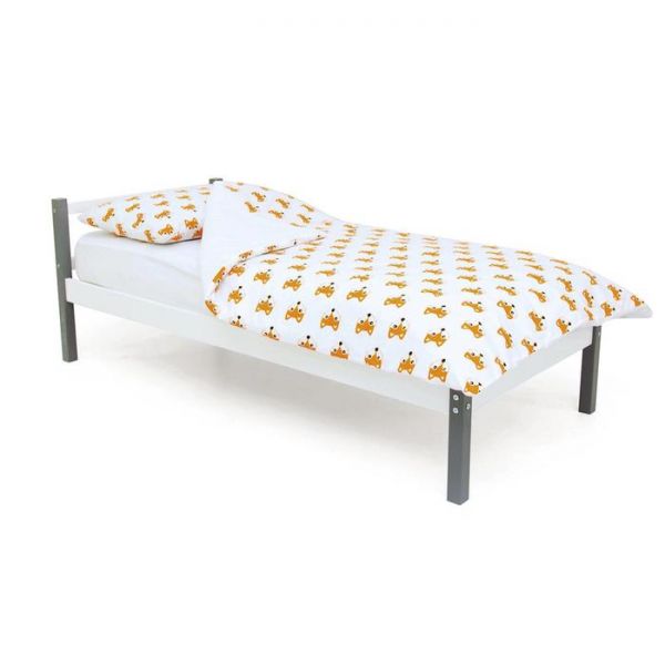 Детская кровать "Svogen classic графит-белый"