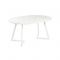 Стол РИМ D-1050/1500х1050х760 Мрамор Белый/Опора Гермес белая глянцевая