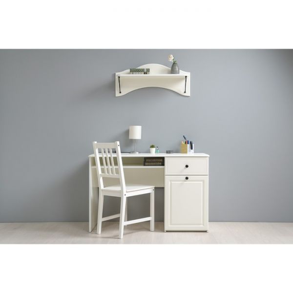 Полка Роуз 15.68, 820х225х360, Белый/ Ясень ваниль