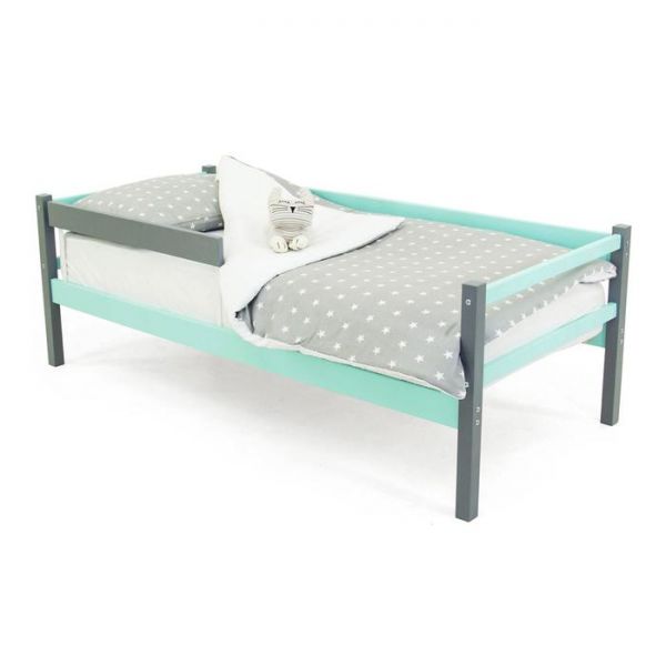Детская кровать-тахта Svogen графит-мятный