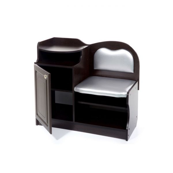 Банкетка №1, 900х430х920, Венге/Серебро(116)