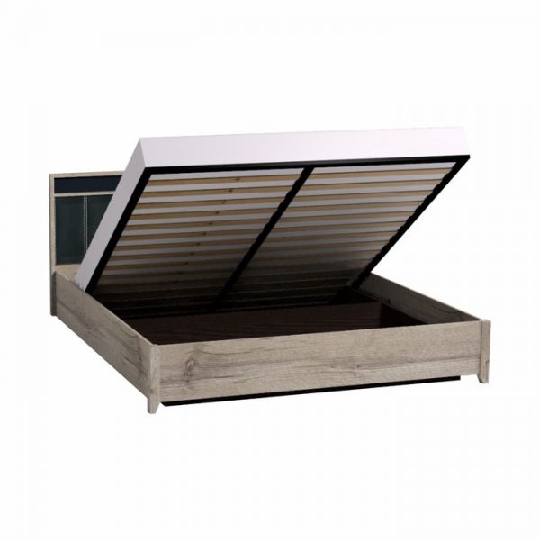 Кровать Люкс с подъёмным механизмом Nature 308, 1400 ? 2000 мм, цвет гаскон пайн / чёрный