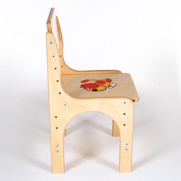 Стул детский регулируемый Альфа 00-1 с рисунком Кот