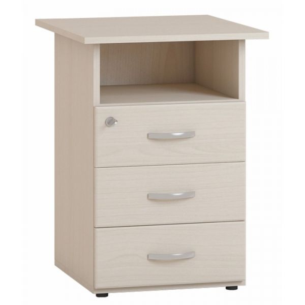 Тумба, 600 ? 600 ? 750, 3 ящика, цвет дуб девон