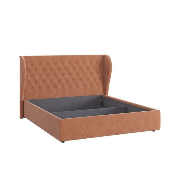 Каркас кровати Жасмин 1600х2000 велюр персик