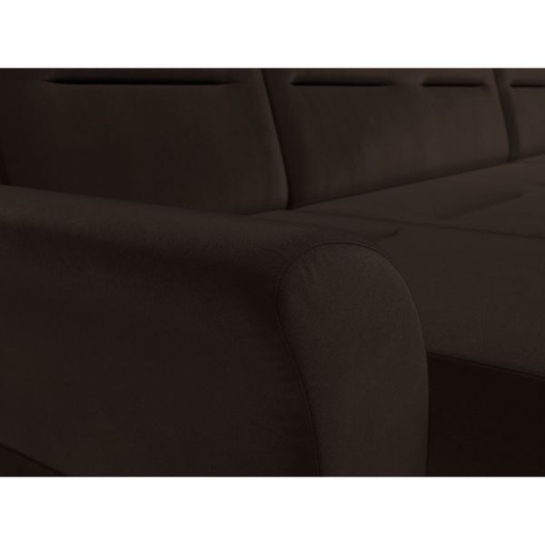 П-образный диван «Клайд», механизм дельфин, микровельвет, цвет бежевый