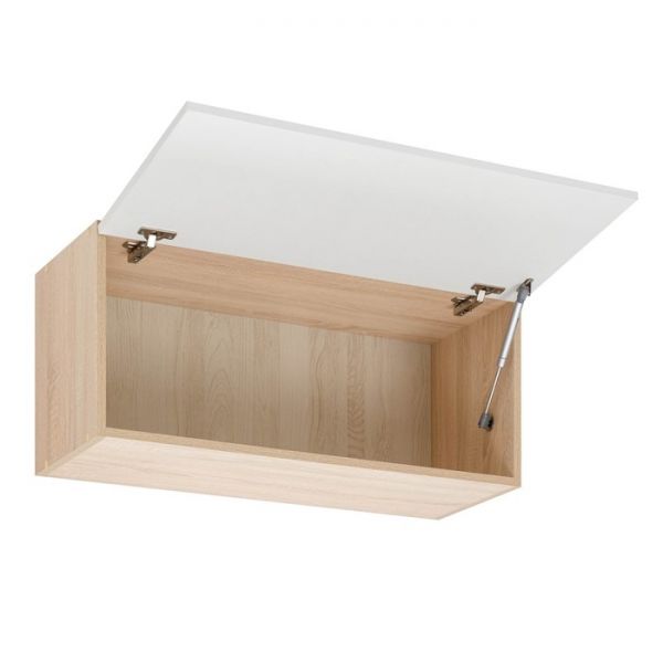 Шкаф навесной Квадро 800х310х360 Дуб сонома/Нубук Милк