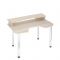 Стол СКЛ-Игр140МО с надстройкой, 1400 ? 900 ? 950 мм, цвет белый жемчуг